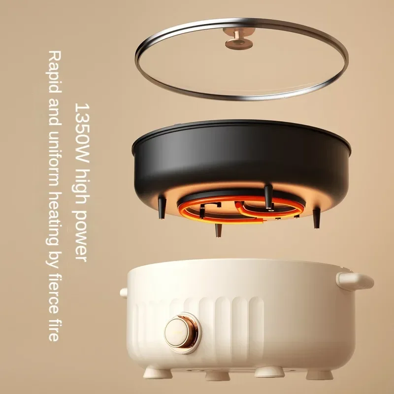 Electric Hot Pot Non-stick Cooker Multicooker Double-flavor Chafing Dish Cooking Home Appliances for Kitchen Cocina Electrica