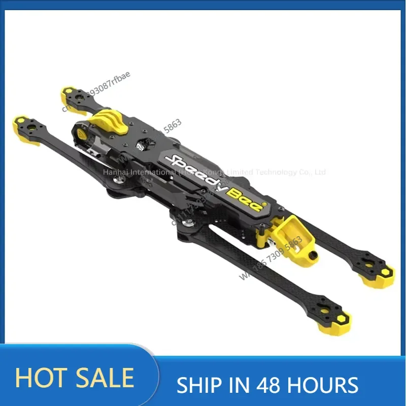 Hot Sales SpeedyBee 8-Inch Folded Frame Kit for Quadcopter RC Accessories Heavy-duty 3K Carbon Fiber Black-Yellow