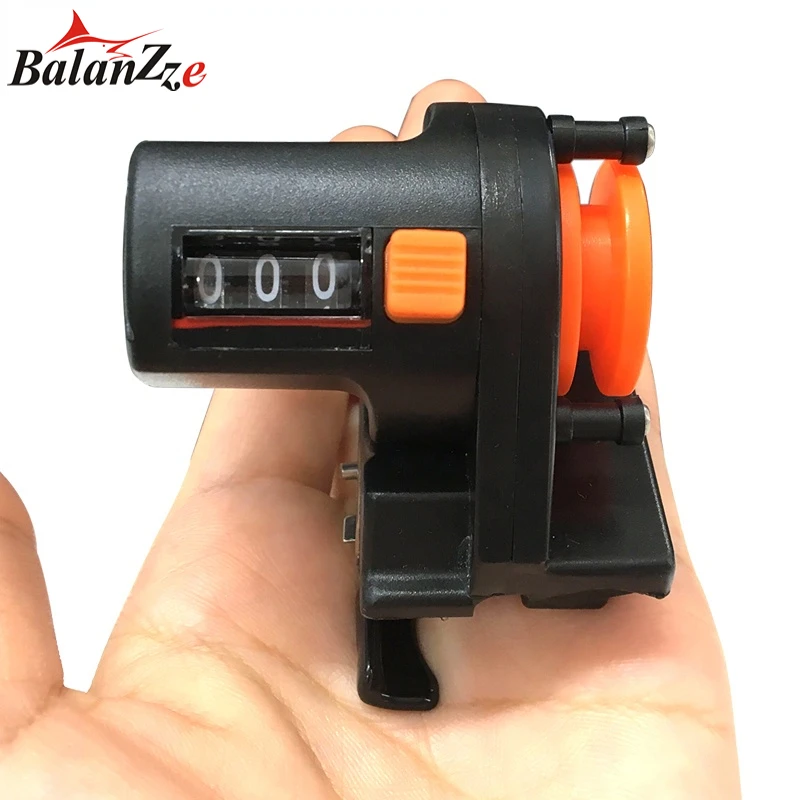 Balanzze 0-999M Range Finder Fishing Line Depth Line Counter Digital Depth Gauge Counters For Winding Fishing Tool