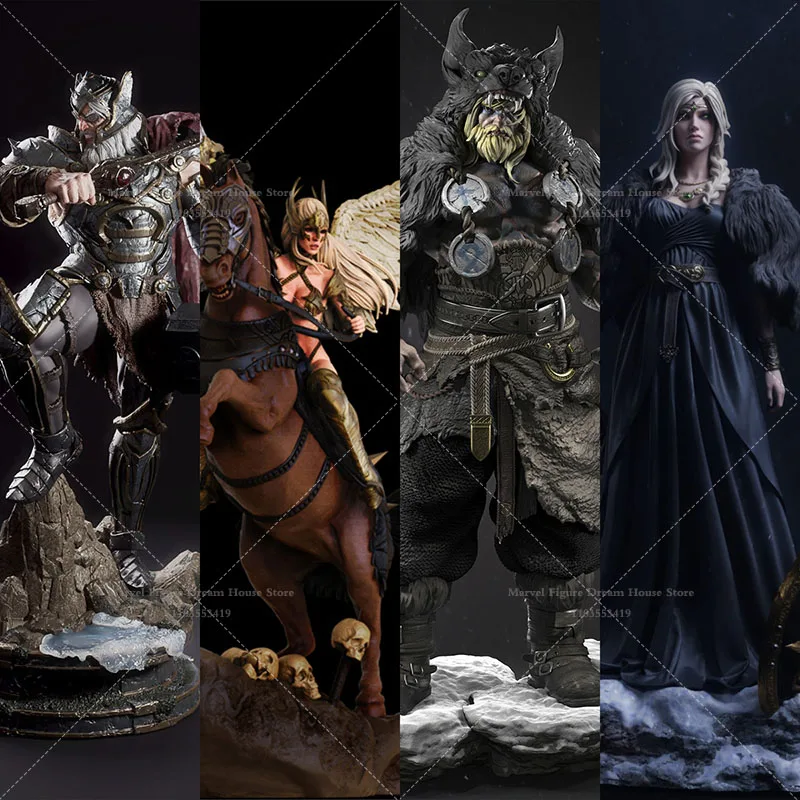 

Fantasy Character Series 1/24 1/18 Scale Mythical Goddess Valkyrja Frigga Odin DIY Self-assembled GK 3D Resin Un-panited Doll