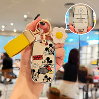Car Key Case Full Cover Mickey Mouse For KIA RIO Sportage K2 K3