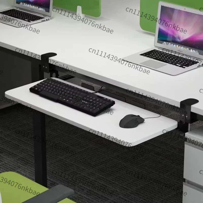 Clip-on Telescopic Keyboard Tray No Punch Desktop Keyboard & Mouse Holder Rack