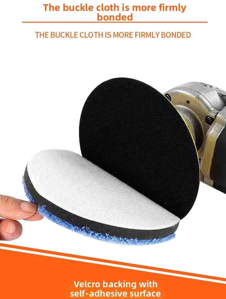 

Лоток для сбора воска 3/4/5/6/7 дюймов, восковая подушечка из микрофибры для детализации автомобиля, самоклеящаяся губка для полировки краски для полотенец