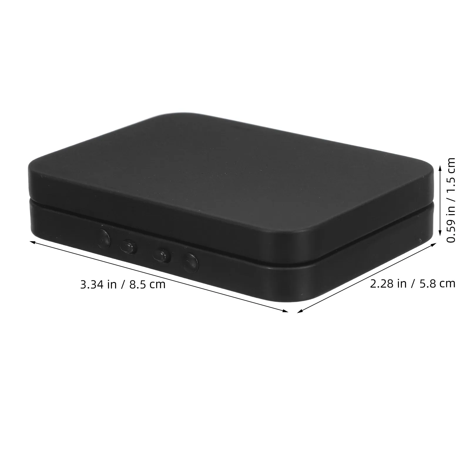 Dental Floss Case Iron Flip Lid Built-in Mirror Portable Refillable Pick Container Travel Toothpicks Case