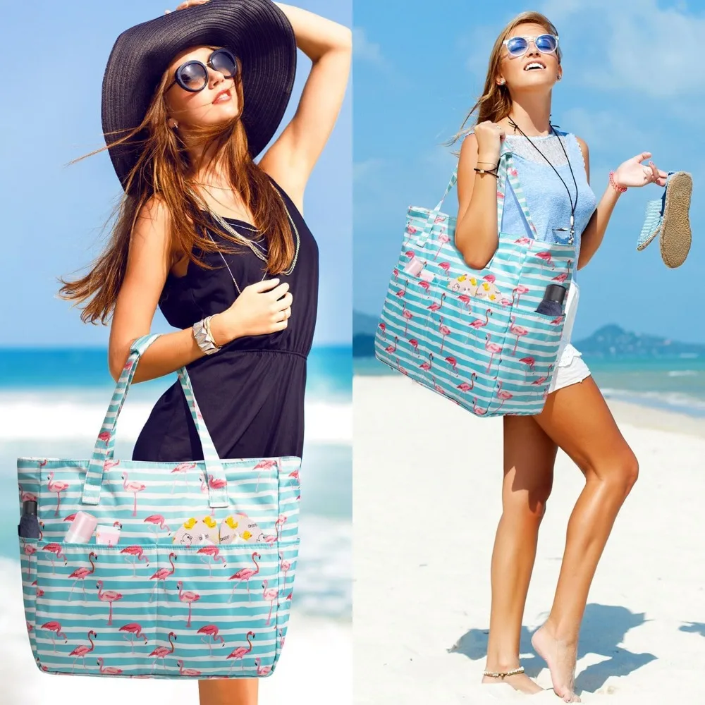 kabaqoo-bolso-de-playa-extra-grande-impermeable-a-prueba-de-arena-para-mujer-con-cremallera-y-compartimento-humedo-para-piscina-gimnasio-compras-viajes