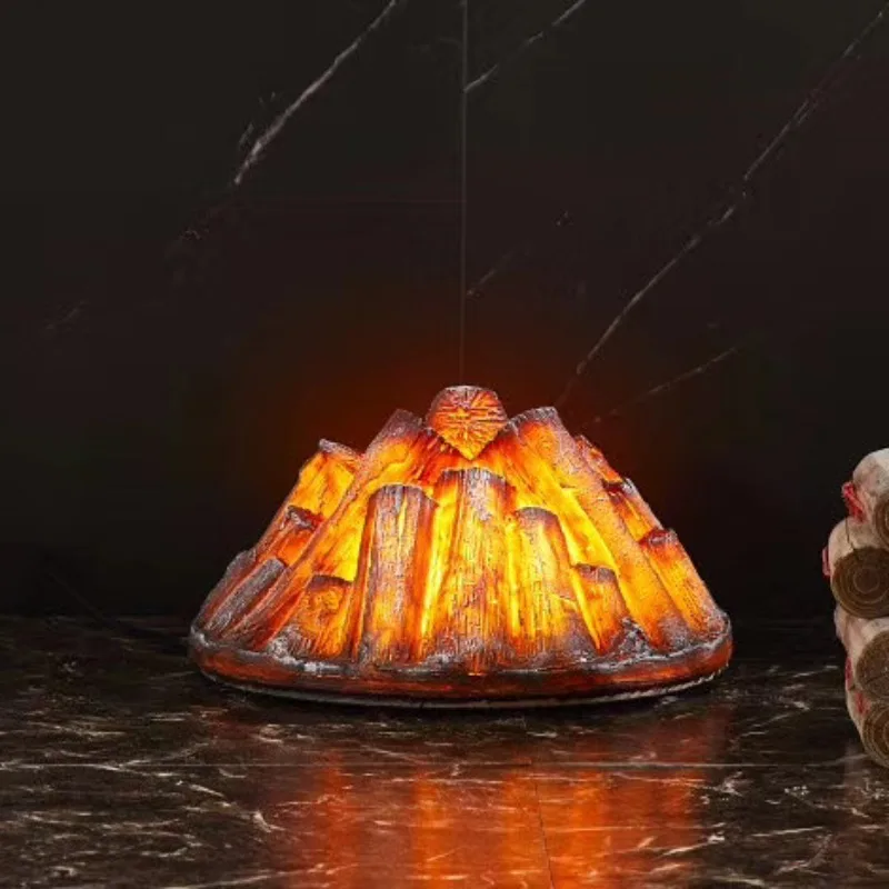 Fireplace Core Ornament, Decorative Viewing, Simulated Flame Light, Restaurant Clubhouse Hotel Outdoor Fake Fire