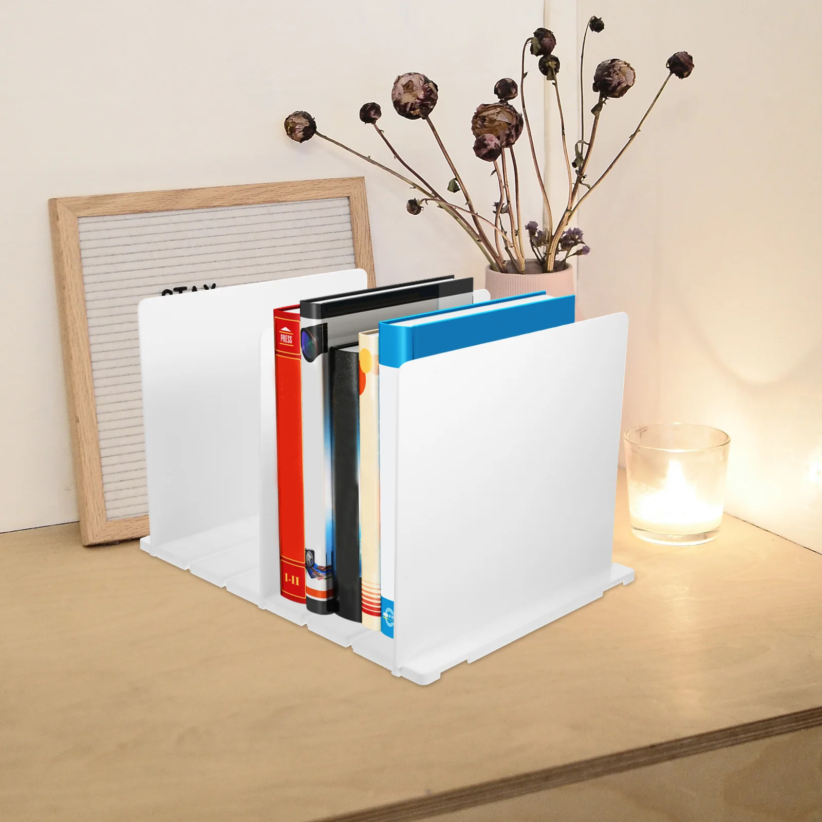 

1 белая основа, 3 разделителя, подставки для книг, органайзер для документов, настольные аксессуары, держатель для журналов, школьная стойка для хранения, утолщенный дизайн