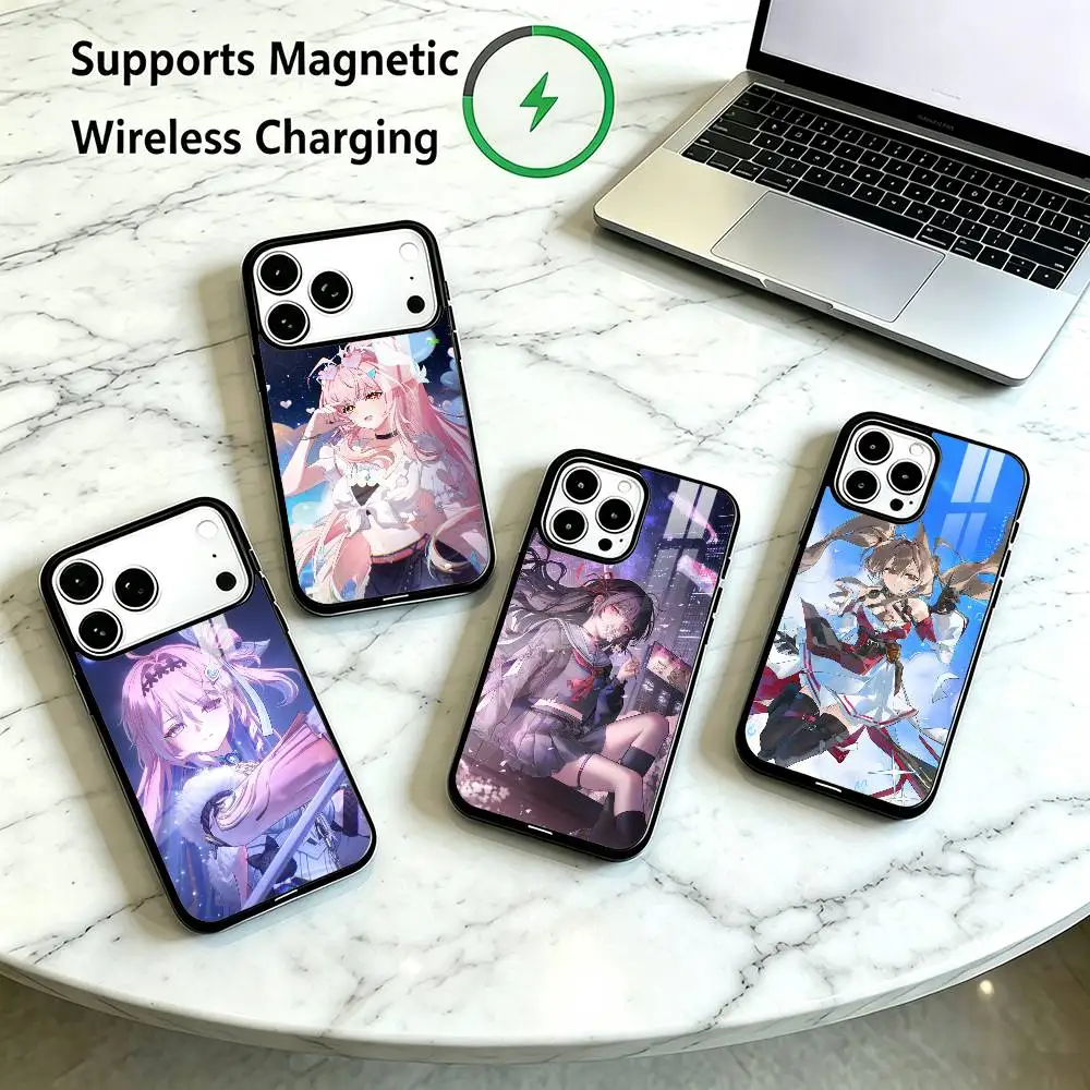 Wuthering-G Waves WuWa  Phone Case For iPhone18 17,16,15,14,13,12,11 Plus,Pro Supports Magnetic Wireless Charging Gift