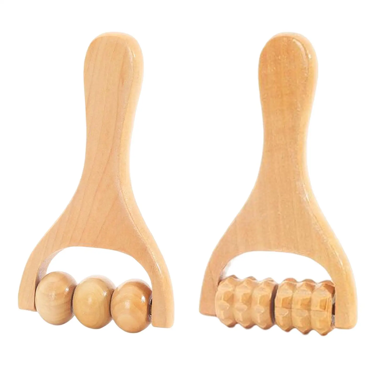 Manual Hand Roller Massager Professional Wooden Body Massager Tool for Leg Thigh