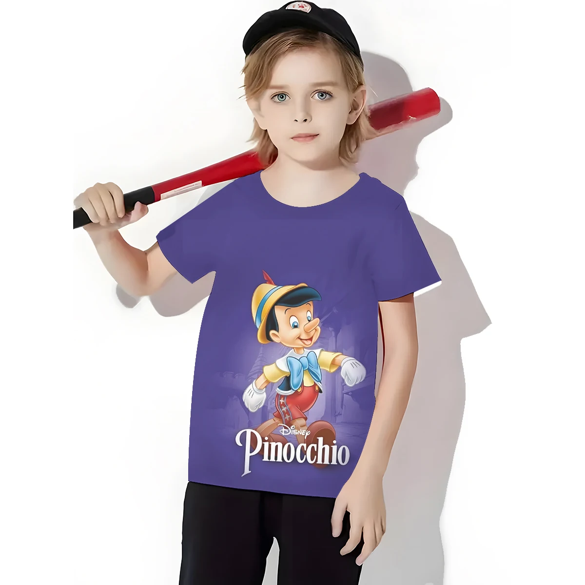 Anime Pinocchio 3D Print Baby Clothing 5 to 14 Years Male Outdoor Clothes for Children Boy Girl Child T-Shirt Top Shirts