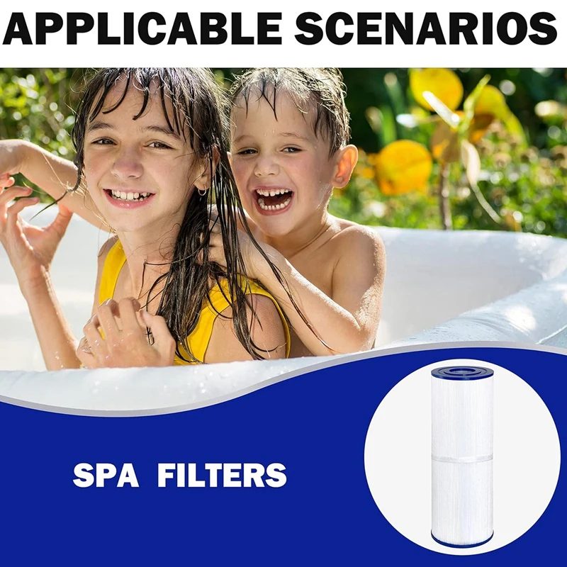 2 Pack Filter Cartridge Spa Hot Tub Filter Swimming Pool Filter For PRB50-IN, C-4950, FC-2390