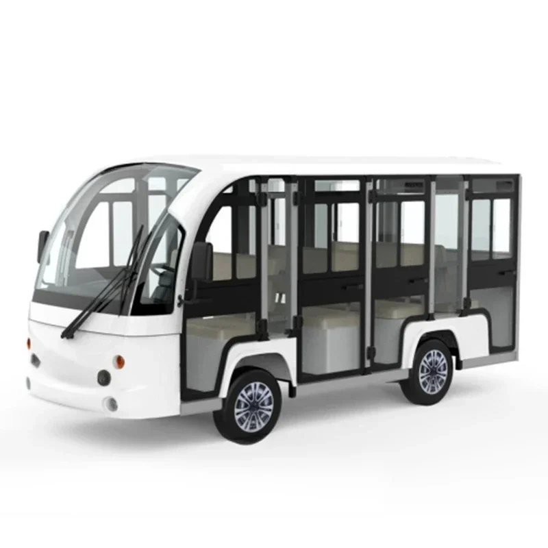 Electric tourist vehicle 11-seat closed sightseeing vehicle Specifications are diverse, and the quantity is excellent
