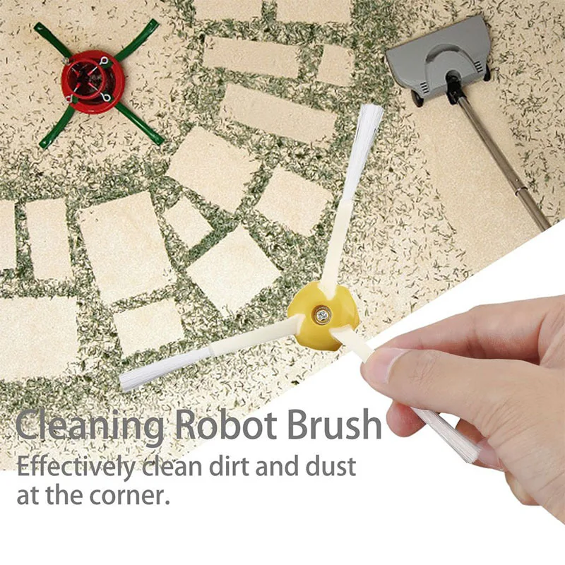 3PCS Side Brushes Vacuum Cleaner Parts Cleaning Tools Robot Vacuum Cleaner Part Side Brush For IRobot Roomba 500 600 700 Series