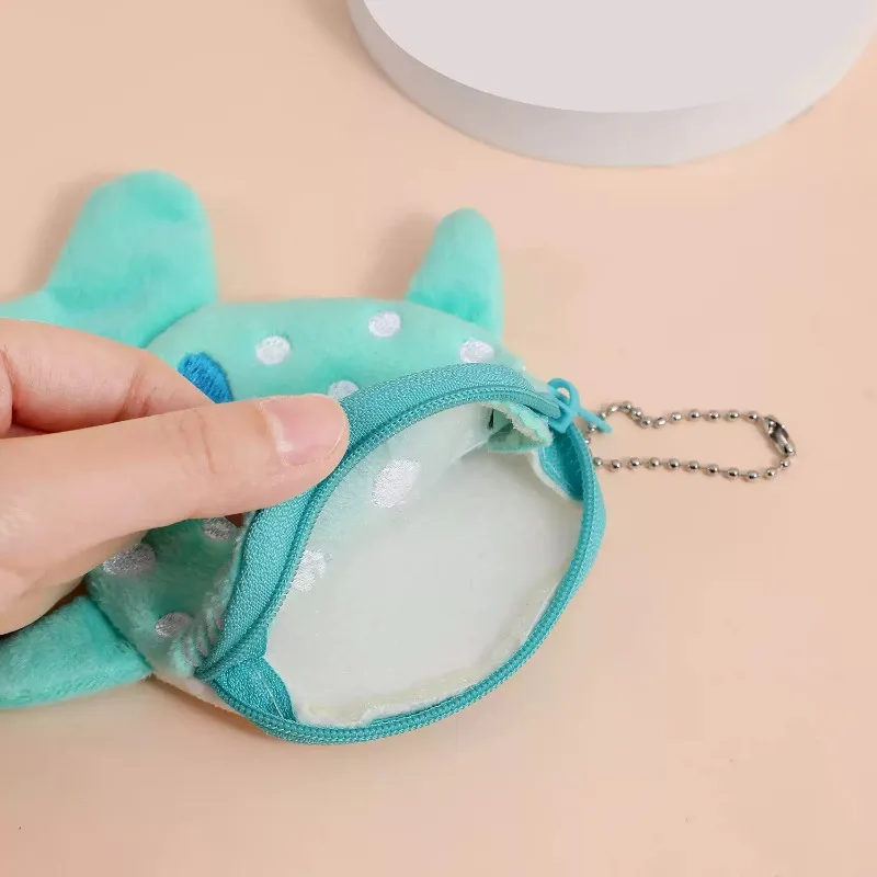 Children‘s Soft Plush Coin Bags Kawaii Whales Money Purse Wallet Zipper Pouch Keys Earphone ID Credit Card Storage Bags Case
