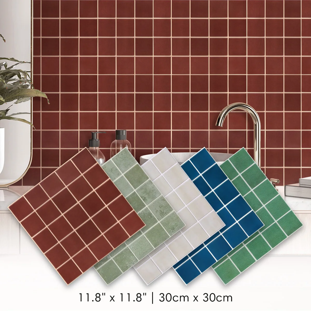 5/10pcs Square Self-Adhesive PVC Wall Stickers, 3D Wall Panels, Waterproof, Easy to Install, For Living Rooms, Bedrooms, RVs