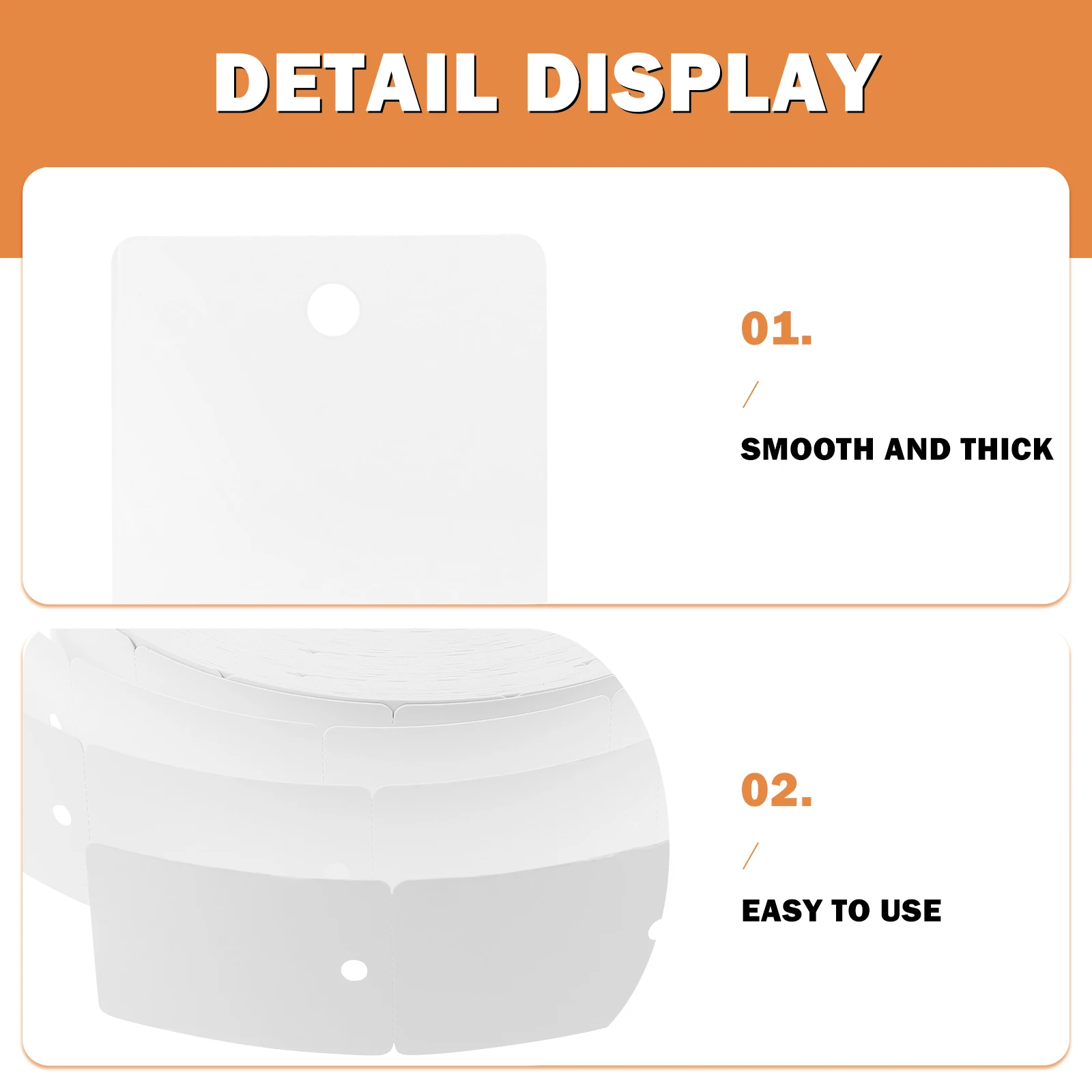 

Printable Thick Coated Paper Tags Multi-Function Clothing Labels Blank Printer Hang Tags For Garment Diy Labeling 80Gsm