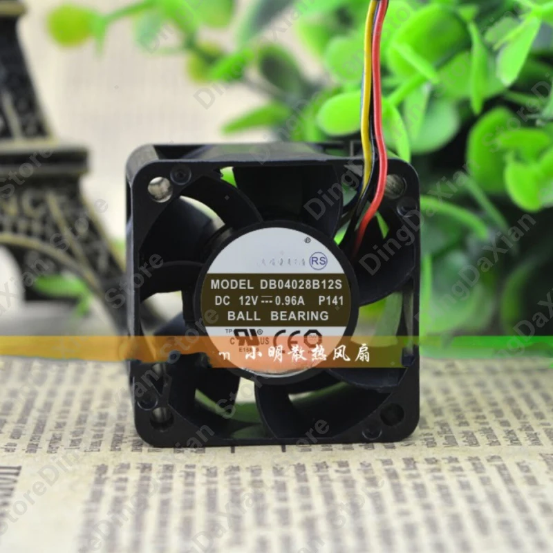 d 1PCS For AVC DB04028B12S | 40×40×28mm 12V 0.96A 4CM 4-Pin PWM Violent Axial Fan