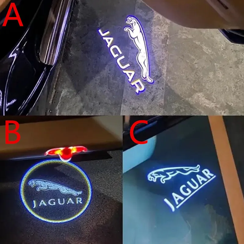 2 pezzi per Jaguar XE F-TYPE X358 X351 XK X150 XKR X152 XJ X350 Led porta auto luce di benvenuto laser fantasma ombra proiettore logo Llight