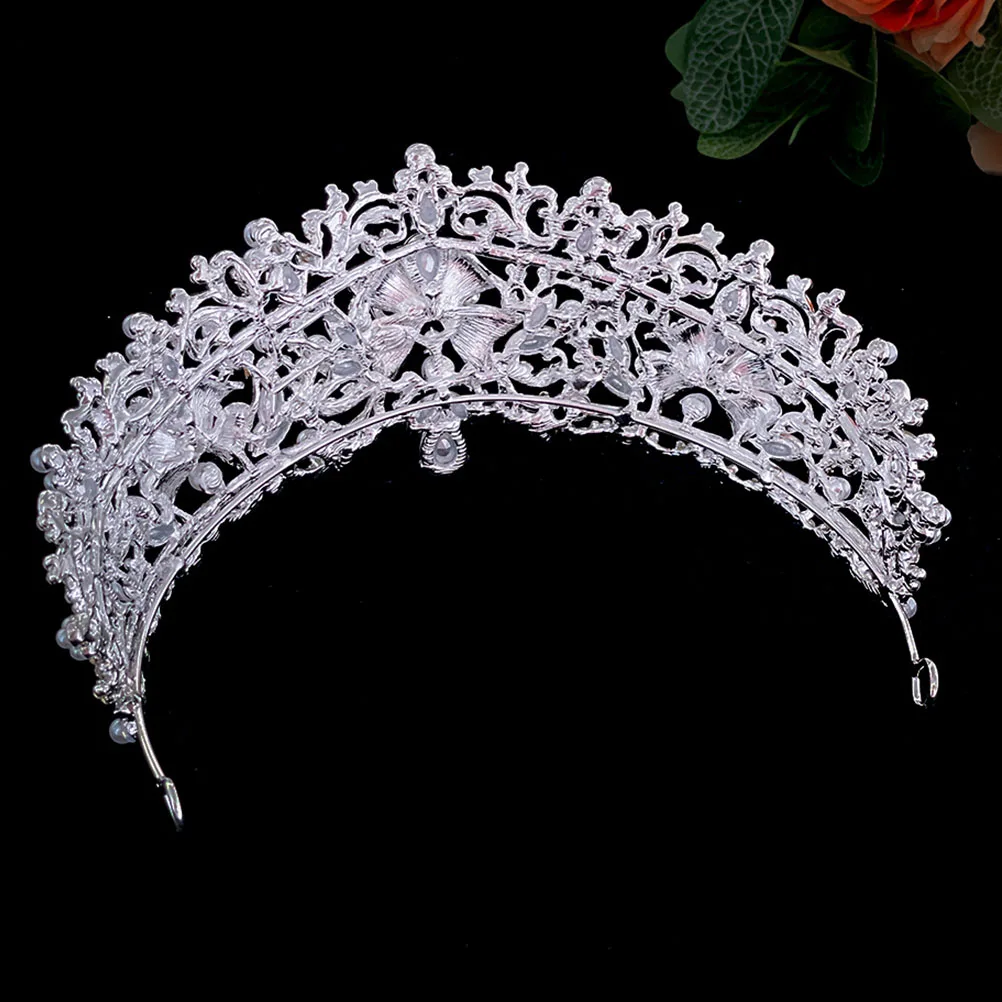 

Sparkling Bridal Crown Hair Accessories Wedding Tiara Rhinestones Headband Bridesmaid Queen Tiaras Headpiece For Birthday Shower