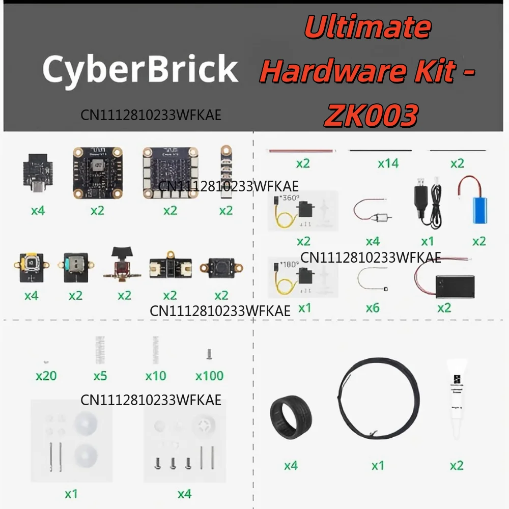 For CyberBrick Hardware Kit ZK004/Ultimate Hardware Kit ZK003 Bambu Lab 3D Printer Parts Official Original