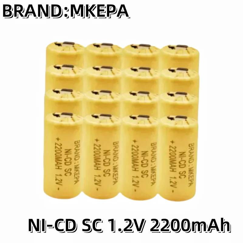 1-20pcs Screwdriver Electric Drill SC Batteries 1.2V H 2200mah Ni-Cd Rechargeable Battey with Tab Power Tool