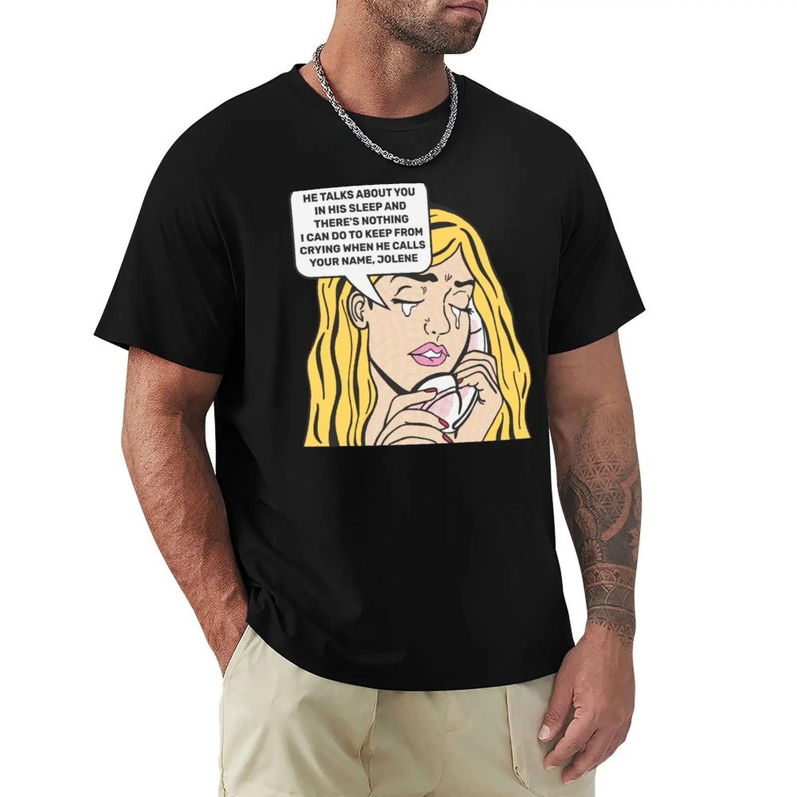 Dolly Parton - Jolene Lyrics T-Shirt Quick Dry Outdoor Sports T-Shirt