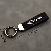Key ring attached to MINI Cooper car key