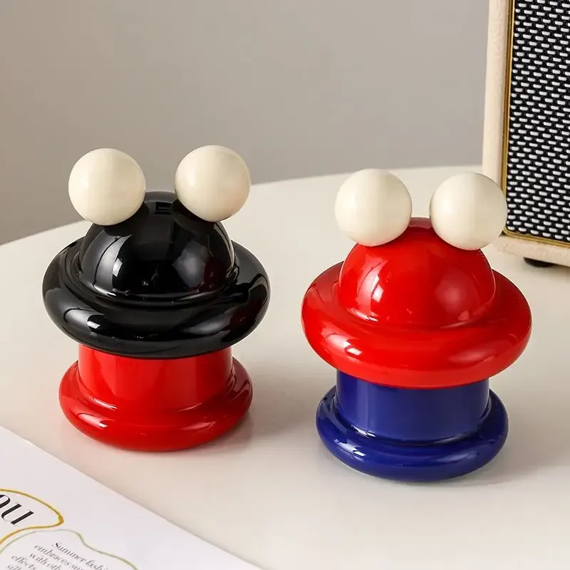 High-end household dental floss box toothpick box creative mushroom house cartoon toothpick holder cotton swab box ornament