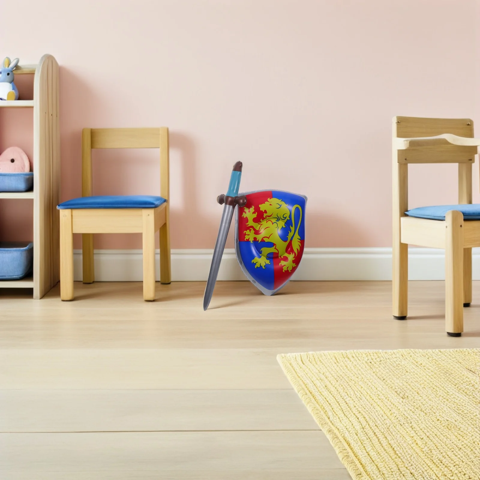 مجموعة مكونة من 4 قطع قابلة للنفخ: دروع السيوف المفجرة لملحقات أزياء القراصنة للهالوين دعائم العصور الوسطى للعب الأدوار #3