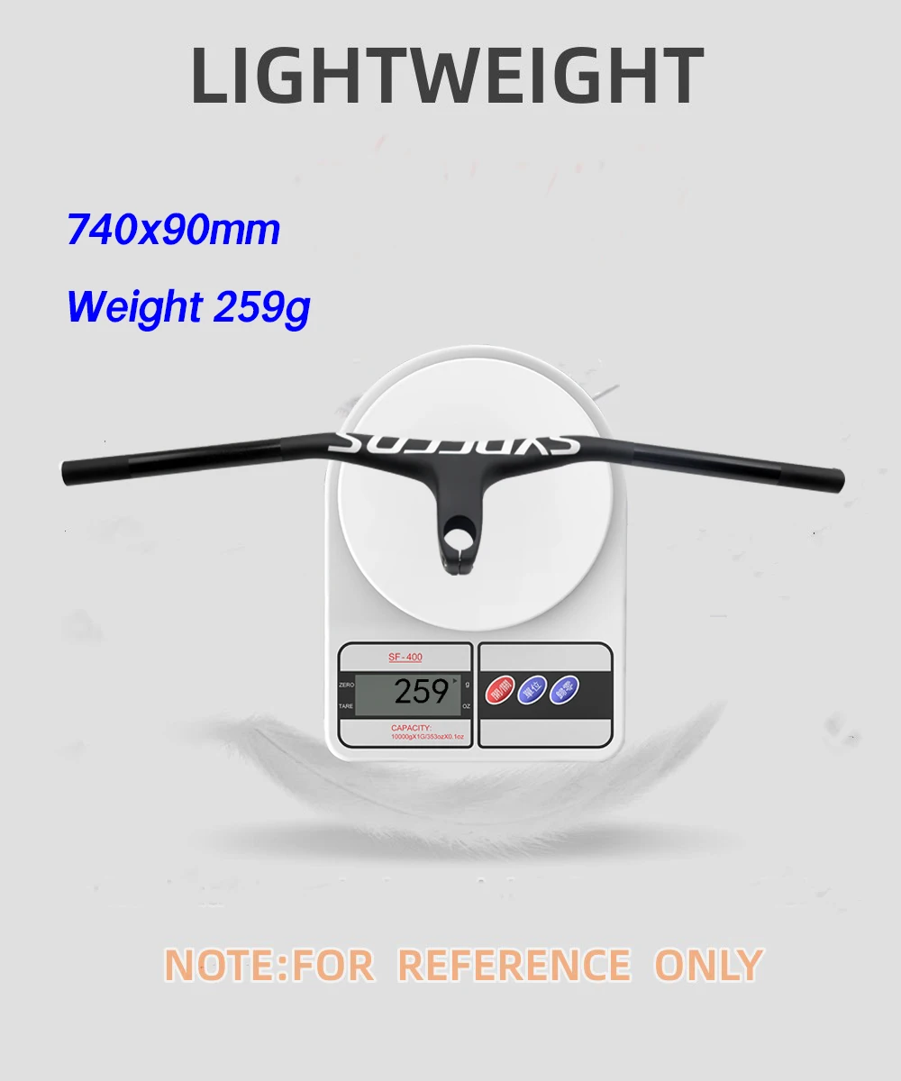 SYNCROS Mtb Handlebars 28.6mm -17 Degree Carbon Integrated Cockpit Handlebar For Mountain Bike 660~800mm Bicycle Parts