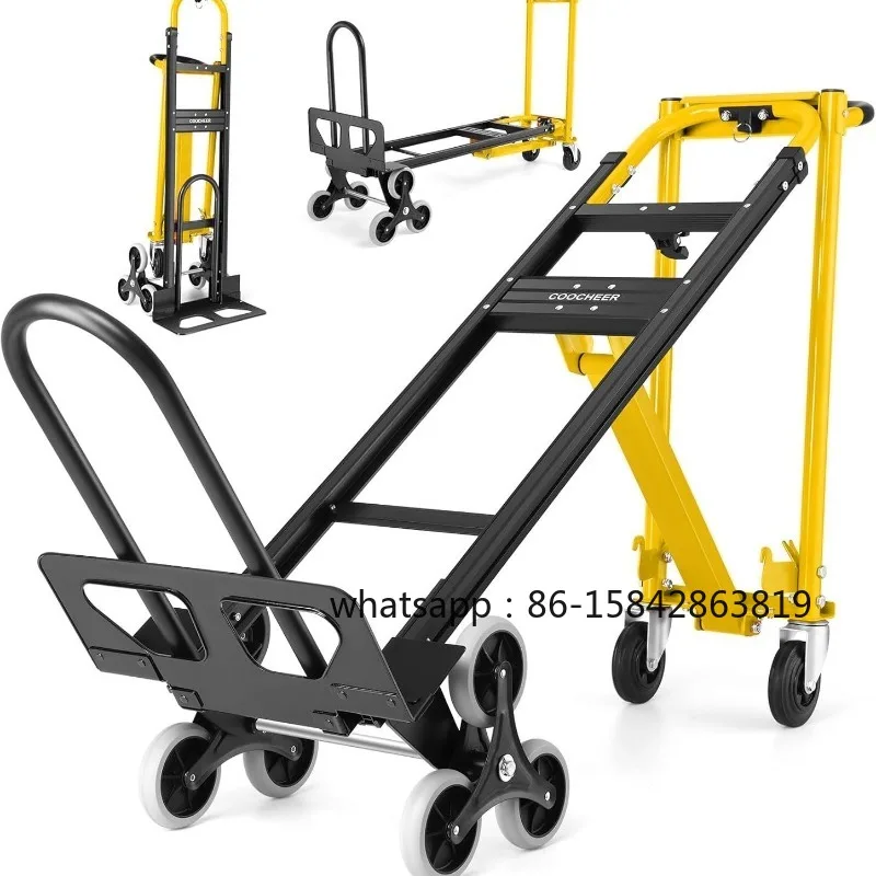 Go Downstairs Household Artifact Folding Truck Climbing Stairs Moving Machine Hand-pulled Truck Heavy Cargo Truck ClimbingStairs