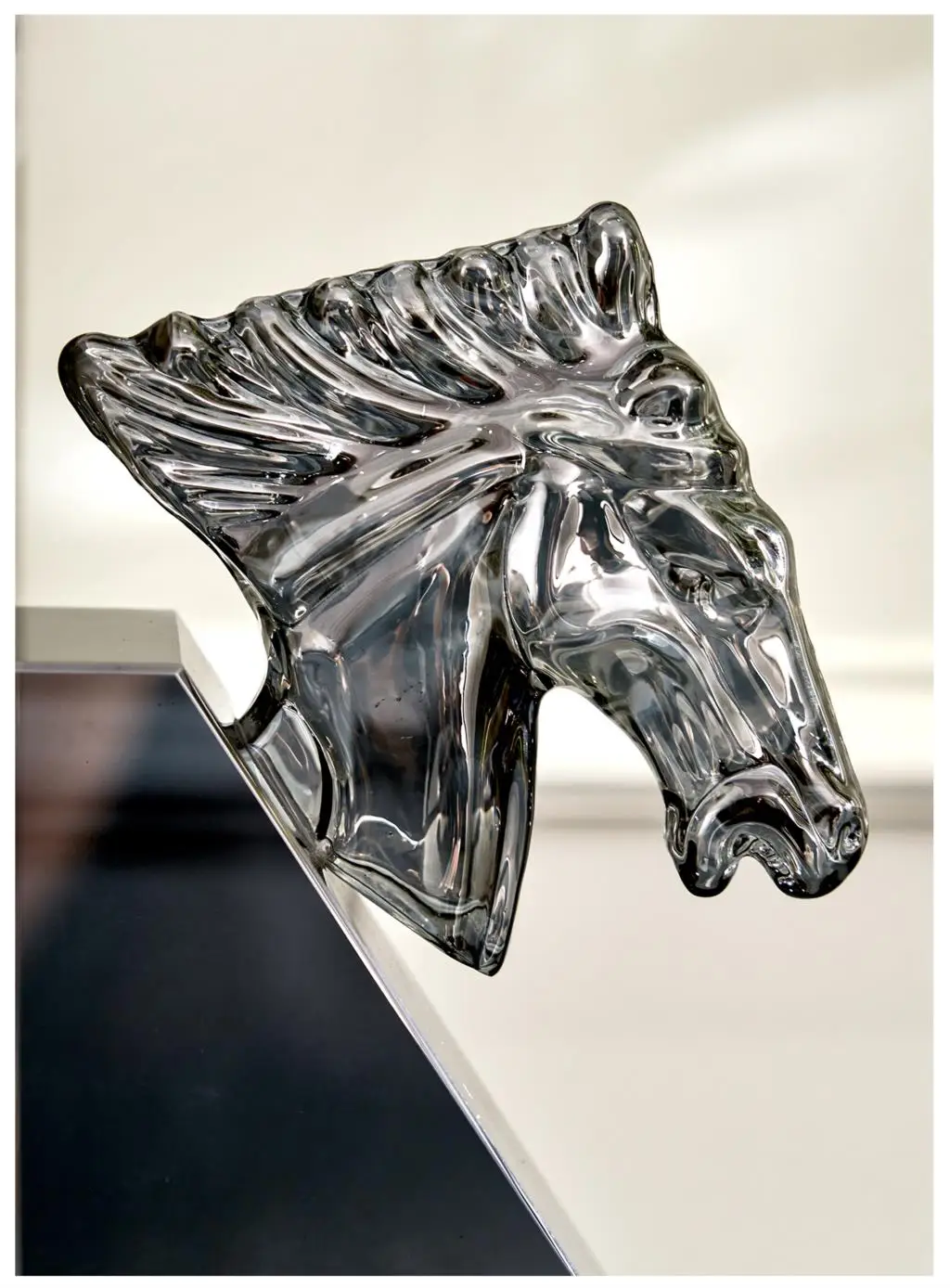 Modern Decor Study Bookcase Desk Ornaments Vintage Crystal Horse Head Bookends Desktop Book Holder Stationery Office Accessories