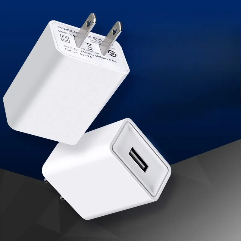 5V2A USB Wall Charger Plug Fast Charging Adapter Power Brick with 2-Prong US Plug for  Various Types of Phone Chargers - view 3
