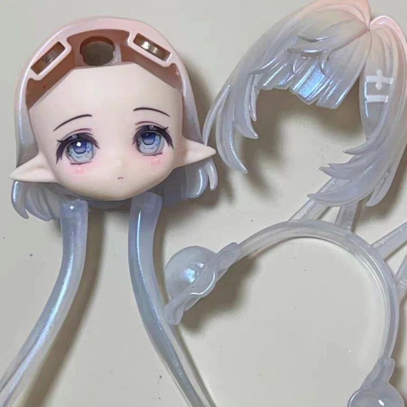 Come4free Minty 3st 1/8 Bjd Kawaii Movable Joint Desktop Figure Doll Accessories Hair Face Part Patches Ornament Decoration Gift