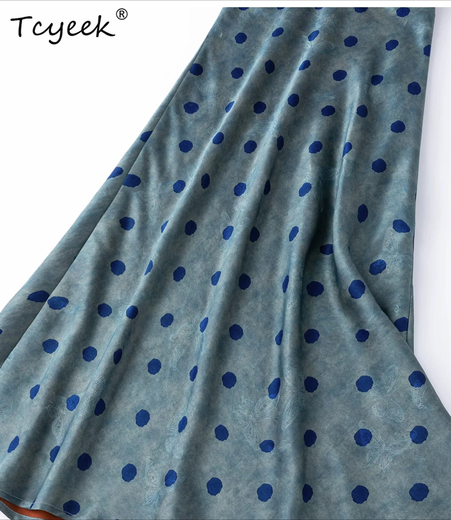 Tcyeek 100% Real Silk Womens Skirts 2026 Fashion Elegant Skirt for Woman Slim Fit Party Skirt Summer Clothes Faldones Para Mujer