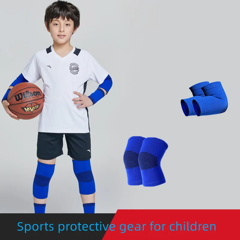 4Pcs Set Knee and Elbow Pads for Kids Youth Sponge Sleeves Pads Guards Sports Protective Gear for Basketball,Football Outdoor