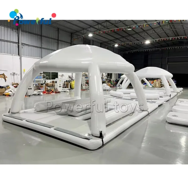 Newly Upgraded Luxury Water Sports Games Inflatable Barna Inflatable Pier Platform Beach Party Barna Inflatable