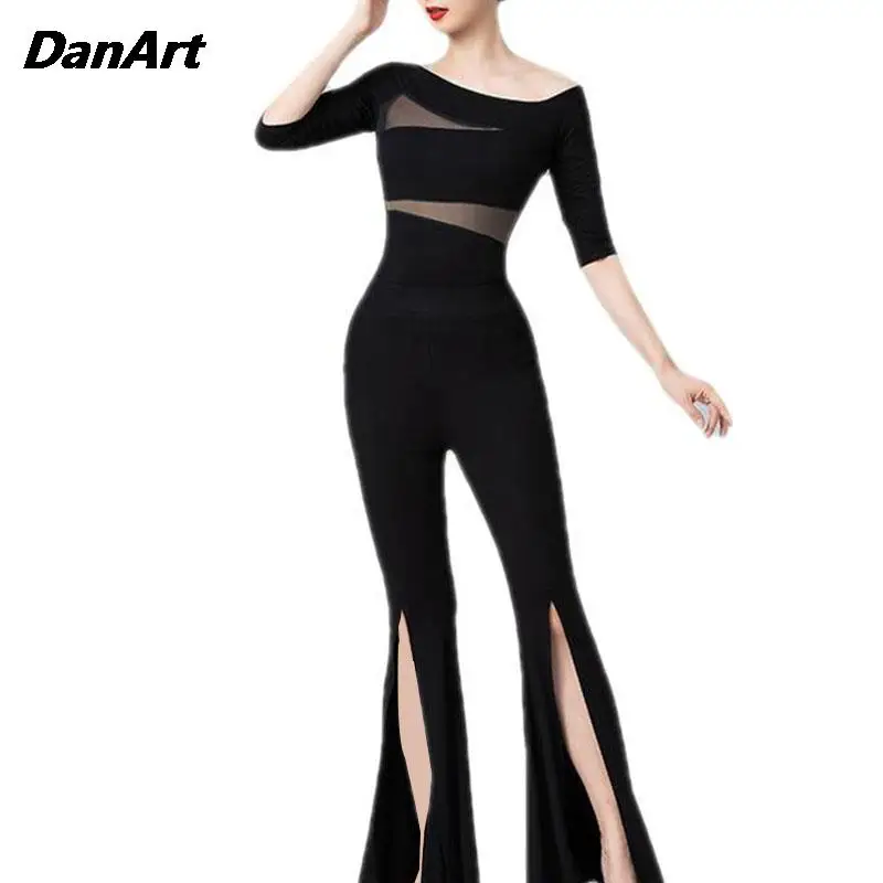 Modern Dance Costume Set Women Shape Training Clothing Temperament Clothing Etiquette Training Runway Show Yoga Gym Dance Set