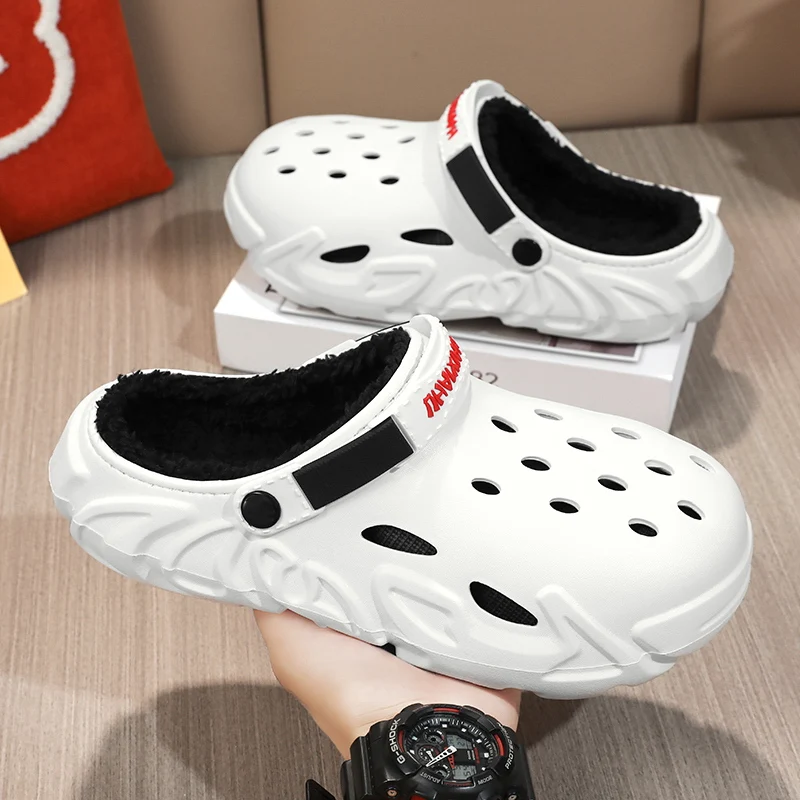 شبشب شتوي قباقيب فرو قطيفة للنساء والرجال شباشب فروي دافئة للأزواج موجزة داخلي أحذية قطنية منزلية شرائح منفوشة غير رسمية