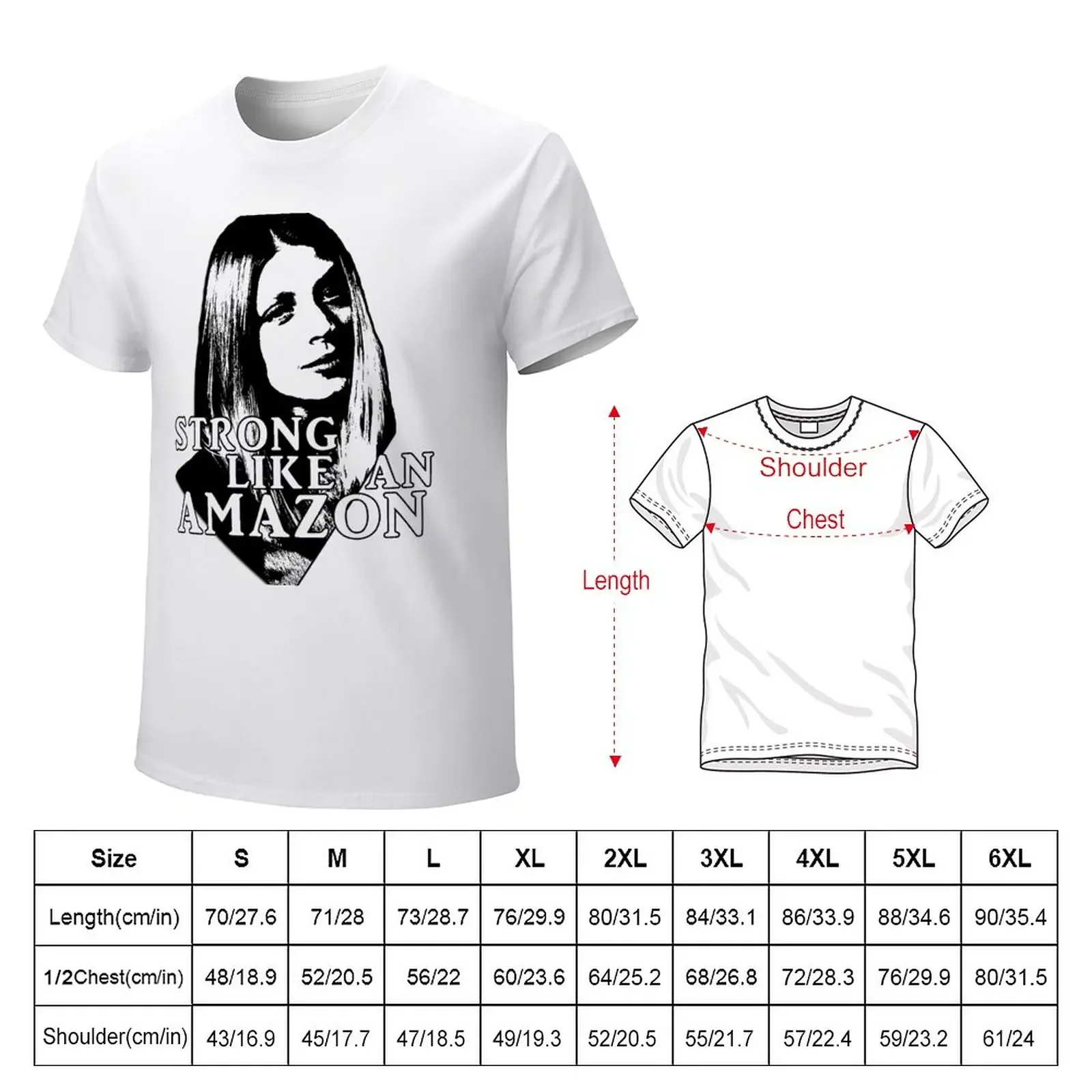 TARA MACLAY: Strong Like An Amazon T-Shirt customizeds cute clothes summer tops Men's t shirts