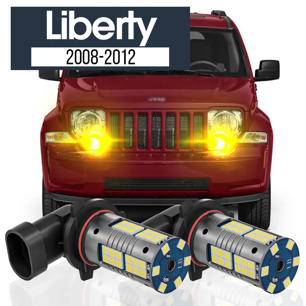 

2pcs LED Fog Light Lamp Blub Canbus Accessories For Jeep Liberty KK 2008 2009 2010 2011 2012