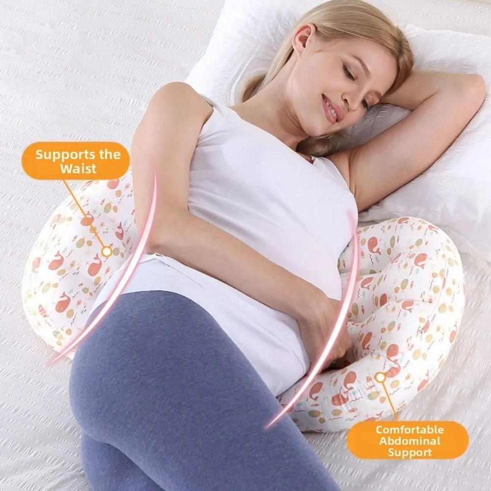 Soft Pregnancy Pillow Ergonomic Comfort Waist Support Pillow Multifunction Auxiliary Pillow Maternity Pillow Sleeping Cushion