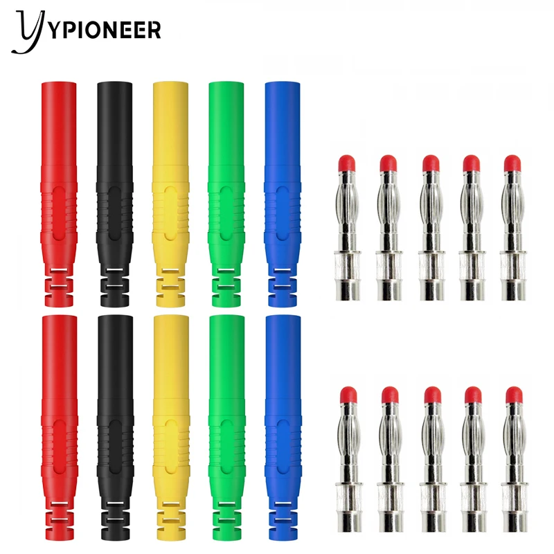 YPioneer-مقابس موز معزولة P3013 ، موصلات لحام DIY ، محولات اختبار كهربائي ، 4 مللي متر