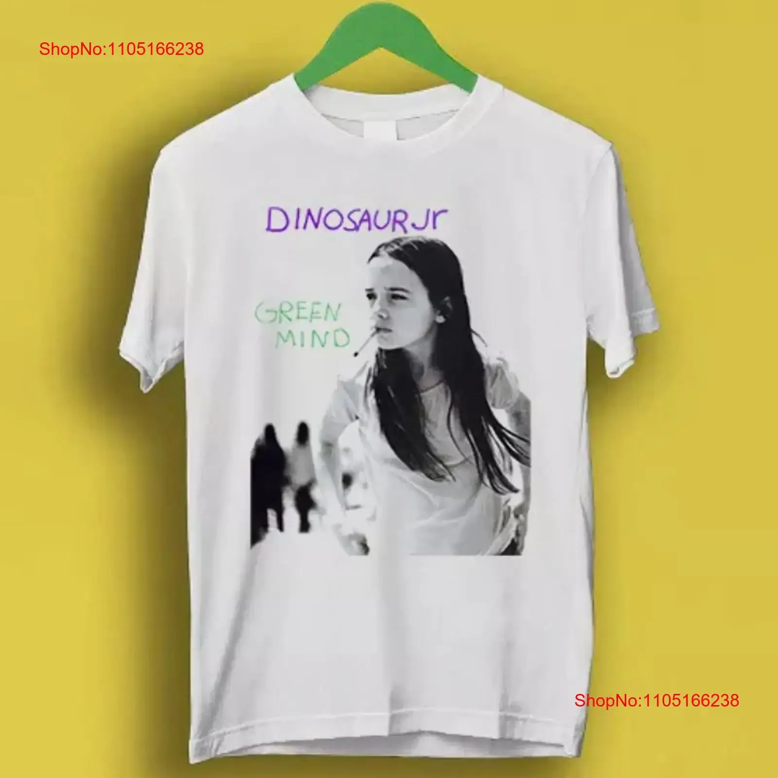 Dinosaure Jr fumer fille menthe verte Rock musique Cool t-shirt taille S 5XL vintage lavé graphique décontracté unisexe streetwear homme