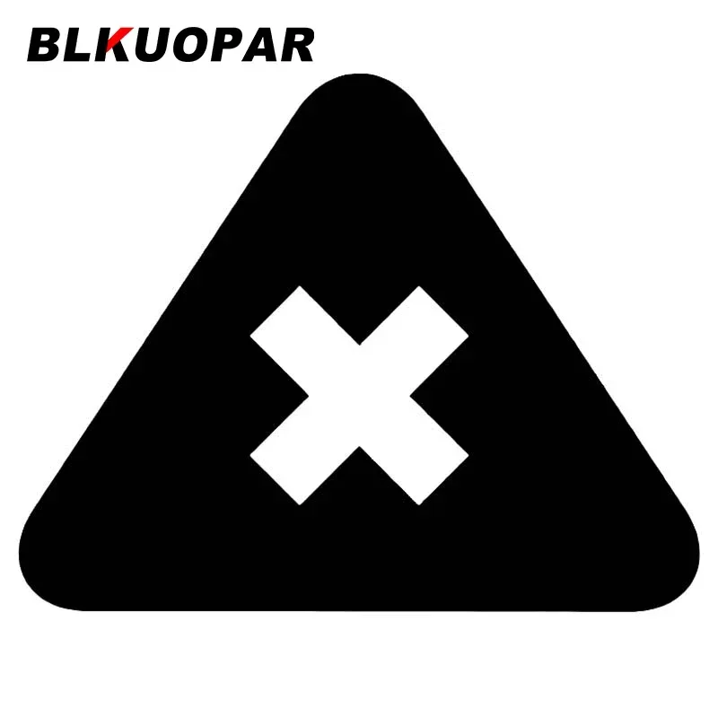 BLKUOPAR Stop Alert Silhouette Vinyl Car Stickers Fashionable Decals Sunscreen Simple Graphics Waterproof JDM Decoration
