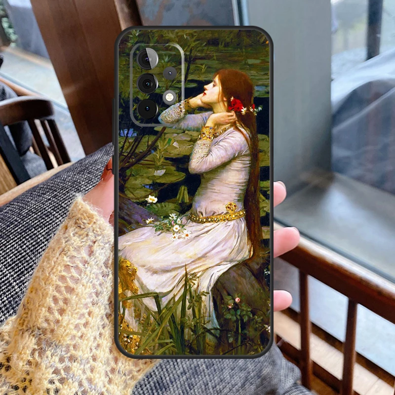 John William Waterhouse Funda For Samsung Galaxy A34 A54 A14 A13 A33 A53 A12 A22 A32 A52 A72 A50 A70 A71 A51 Case