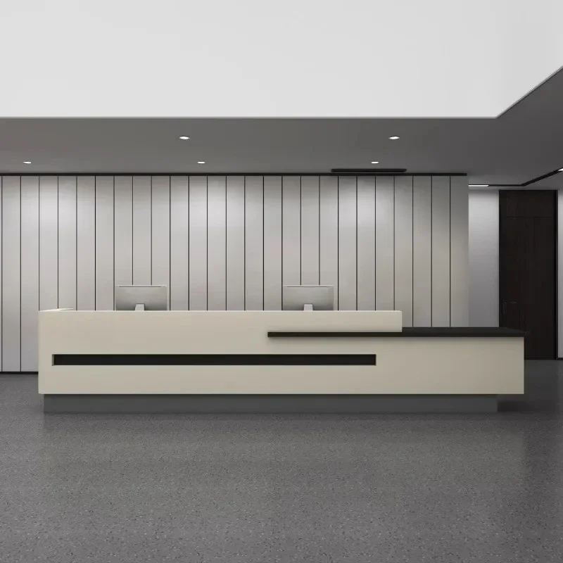 Luxury Salon Reception Desks Modern Shelves Restaurant Company Reception Desks Minimalist Simple Mostrador Lounge Furniture
