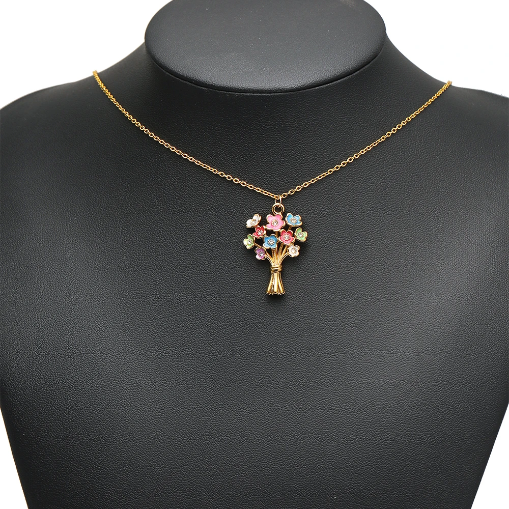 3 Stück Edelstahl-Emaille-Blumenanhänger für Paar-Halsketten, zum Selbermachen von Schmuck für Mädchen, zur Herstellung von Armbändern, Ohrringen und Zubehör, Großpackung – Detail 3