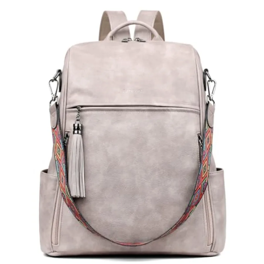 

Laptop Backpack Purse for Women Large Designer PU Leather Laptop Bag, Ladies Computer Shoulder Bags