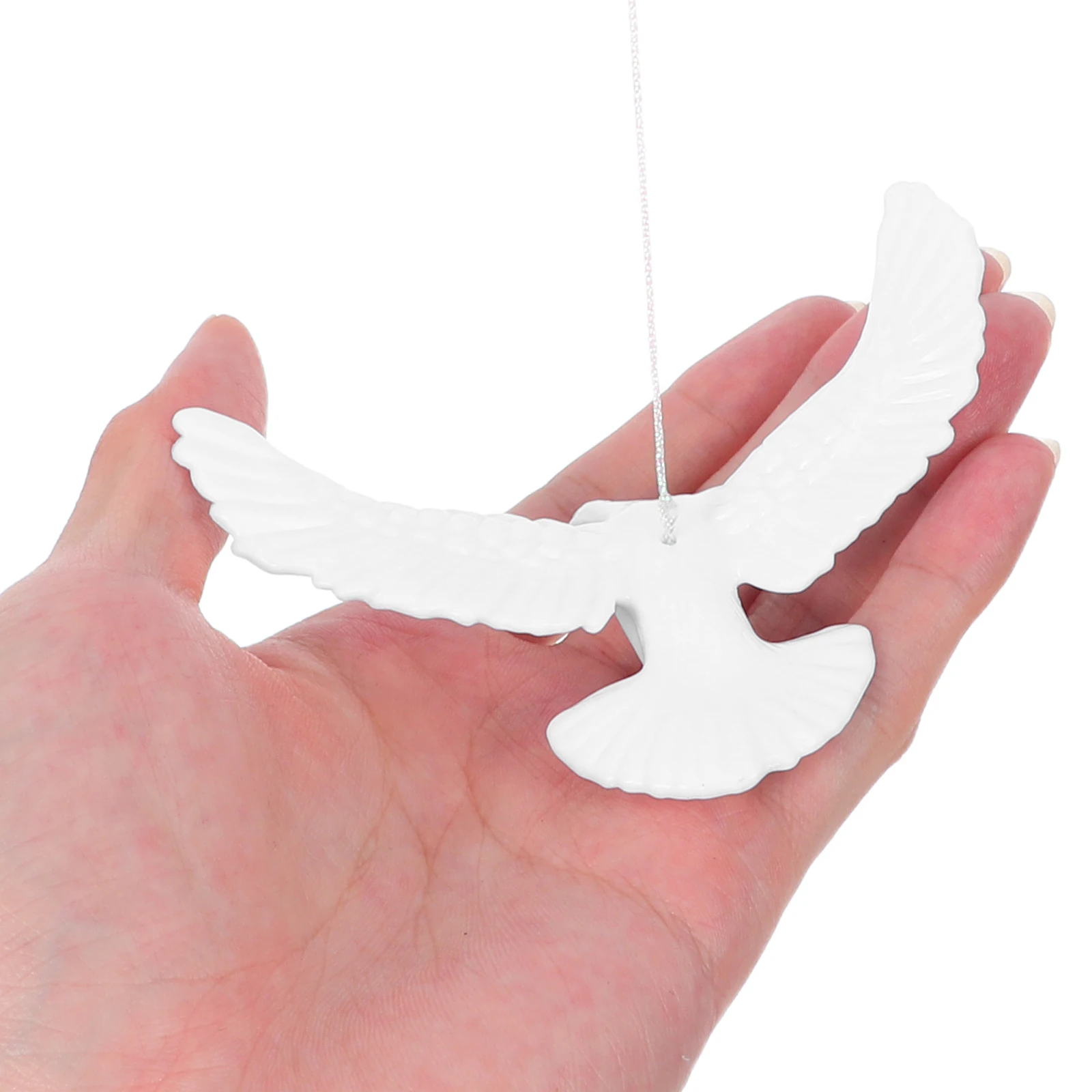 

12Pcs Artificial Dove Decorations Lightweight Peaceful Bird Crafts for Bridal Shower Holiday Event Space Ornamental Hanging